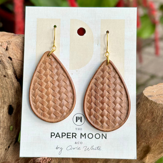 Faux Wood Teardrops