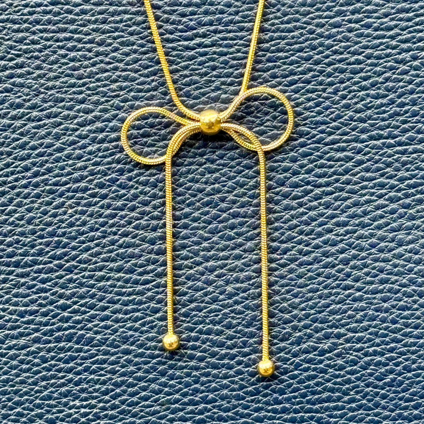 Gold Bow Necklace