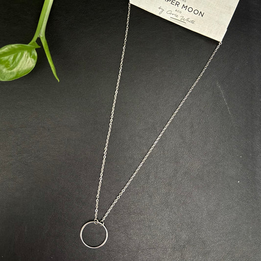 Silver Circle Necklace